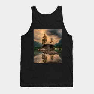 Beautiful landscape with thunder Tank Top